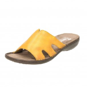 Dámské pantofle Rieker 60824-68 žlutá